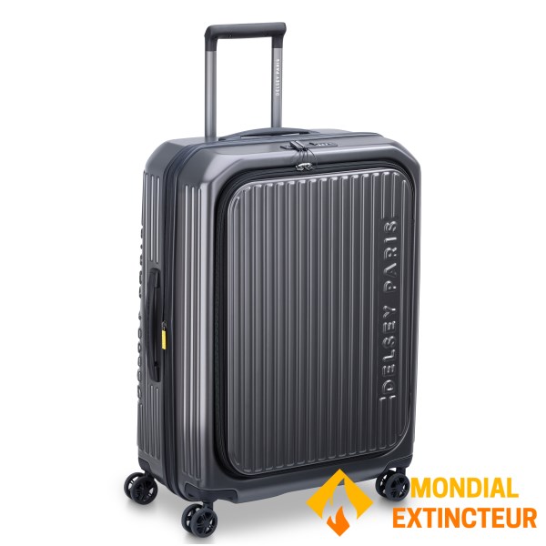 Delsey - Valise moyen séjour Securitime extensible 66 cm - Noir