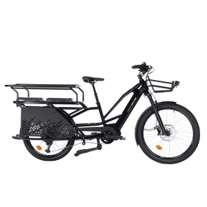 EXS - Vélo de ville électrique Cargo Longtail 27.5 - Noir
