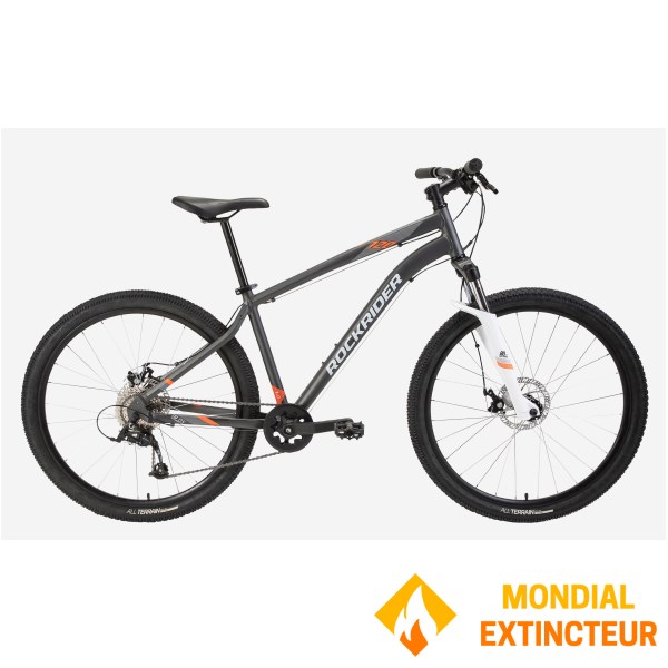Decathlon - VTT ST 120 GRIS ORANGE taille M