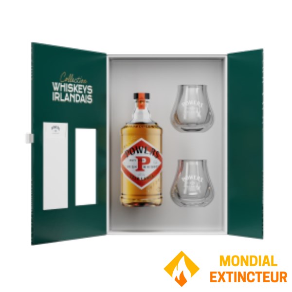 Autres Marques - Whisky coffret Powers Gold Label 0.7L + 2 verres