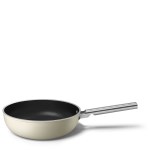 Smeg - Wok 30 cm Esthétique Années 50 crème mat