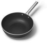 Smeg - Wok 30 cm Esthétique Années 50 noir mat