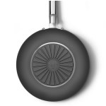 Smeg - Wok 30 cm Esthétique Années 50 noir mat