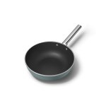 Smeg - Wok 30 cm Esthétique Années 50 vert mat