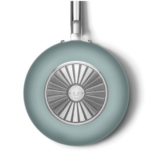 Smeg - Wok 30 cm Esthétique Années 50 vert mat