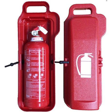 Extincteur à poudre ABC capacité 1 Kg Norme CE-EN3 + coffret transport