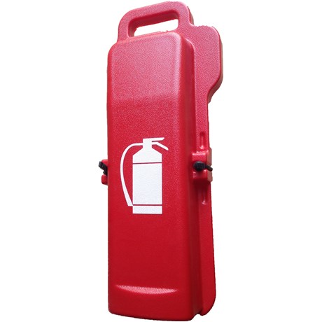 Support voiture pour extincteur 1 kg poudre.