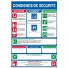Consigne de sécurité obligatoire Bleue - Format A3