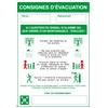 Consignes d’évacuation - PVC A4