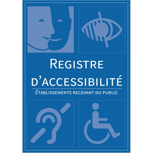 Lot de 10 Registres public d'accessibilité