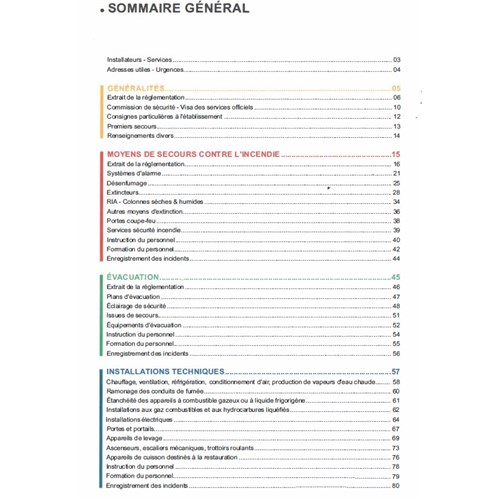 Registre de sécurité - Edition Luxe