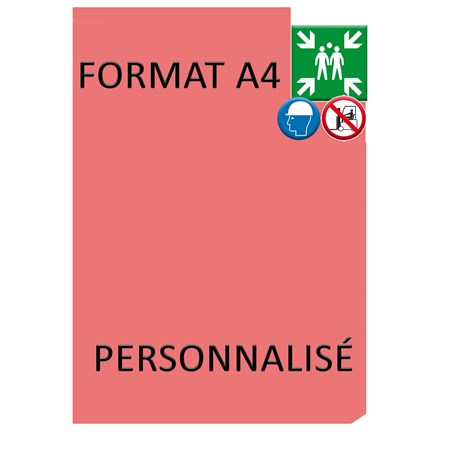 Panneau personnalisé - A4 - PVC