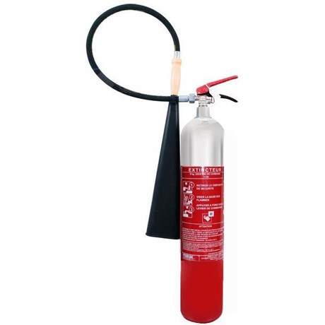 Extincteur CO2 capacité 5 Kg - ALUMINIUM LÉGER