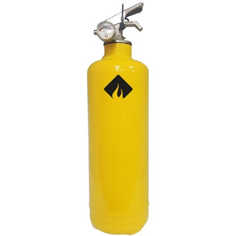Extincteur Design "JAUNE" - Sans maintenance obligatoire.