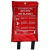 Couverture anti feu 1,20 X 1,20 M. étui souple