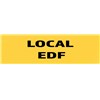 Panneau "Local EDF" 200mm x 60mm