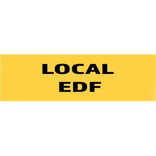 Panneau "Local EDF" 200mm x 60mm