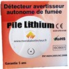 Détecteur de fumée + Pile lithium 9V