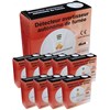 Pack 10 detecteurs EN 14604 - garantie 2 ans