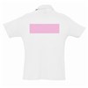 5 polos personnalisés blancs - Taille S - Flocage dos