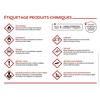 Panneau étiquetages produits chimiques - 400x300mm