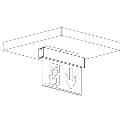 Bloc d'évacuation Grand Luxe "LUMINA" pour source centrale - Sailli Plafond