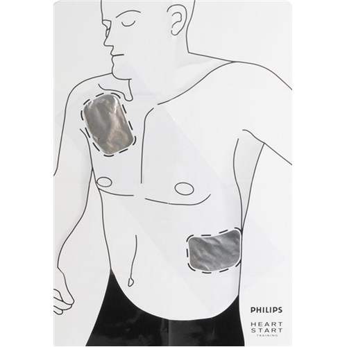 Cartouche d'électrodes adulte de formation pour HS1 Trainer Philips
