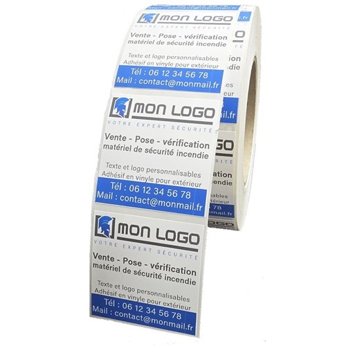 1000 étiquettes de communication pour votre entreprise 5 X 5 cm