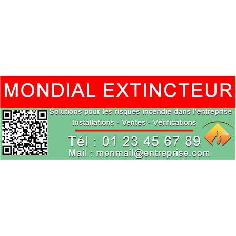 1000 Étiquettes communication pour extincteurs - 148 X 50 mm
