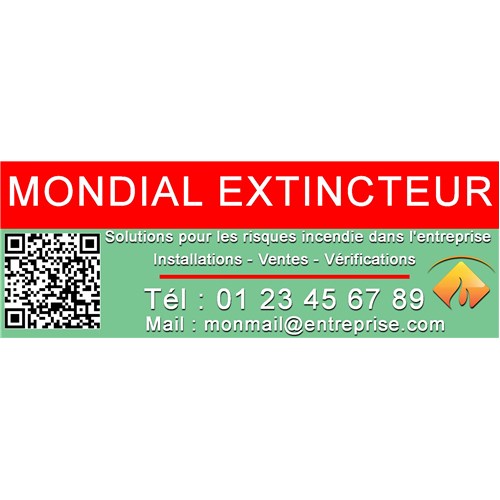 1000 Étiquettes communication pour extincteurs - 148 X 50 mm