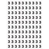 Planche de chiffres "3" adhésifs pour numéroter vos extincteurs