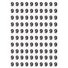 Planche de chiffres "9" adhésifs pour numéroter vos extincteurs