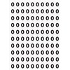 Planche de chiffres "0" adhésifs pour numéroter vos extincteurs