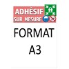 Lot de 10 Panneaux PVC personnalisés format A3