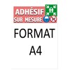 Lot de 10 Panneaux PVC personnalisés format A4