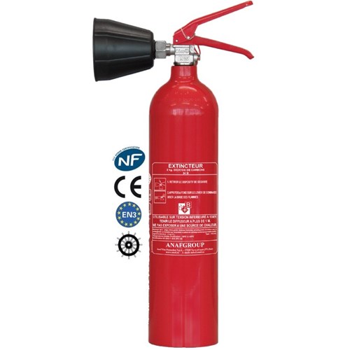 Extincteur CO2 capacité 2Kg - NF - En Aluminium Marque ROT