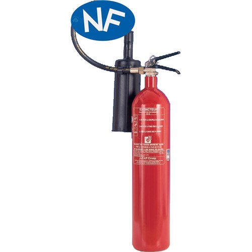 Extincteur CO2 capacité 5 Kg - NF - avec support