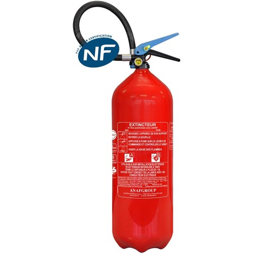 Extincteur 9 litres NF - ANTIROUILLE - Marque ANAF