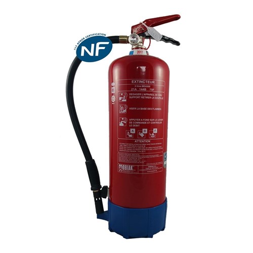 Extincteur 6 litres NF - Classe ABF - Spécial cuisine