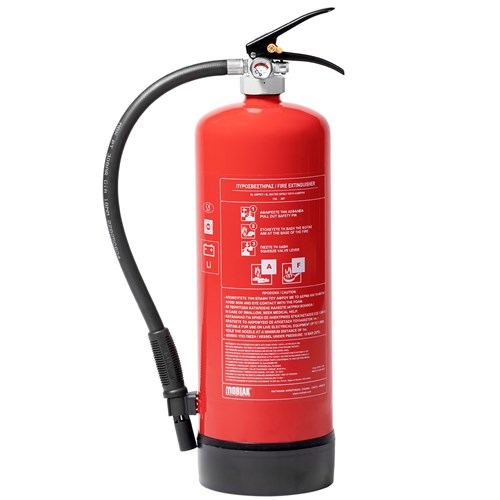 Extincteur 6 litres spécial batterie LITHIUM classe "AF" avec fixation - Norme NF