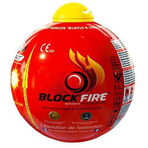 Boule extinctrice Bloc Fire - Système "Choc and Start"