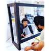 Ecran de protection PARA-COVID avec retours - Blanc