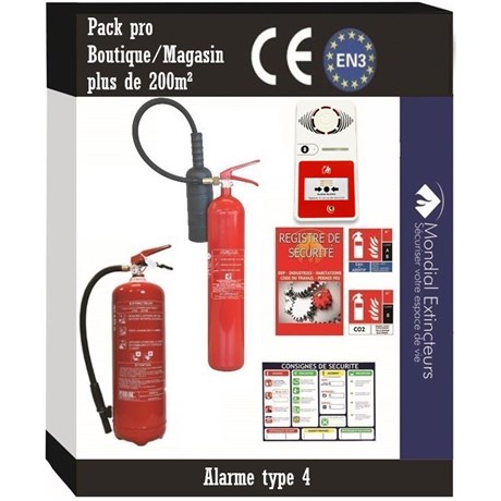 21 - Kit Spécial boutique ou magasin + 200 M² avec alarme Type 4