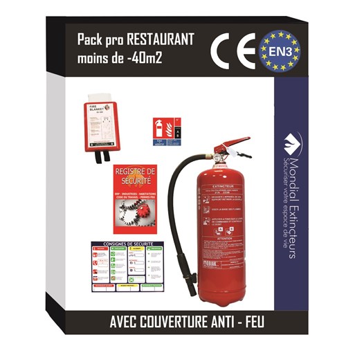 Kit sécurité Restaurant -40m²