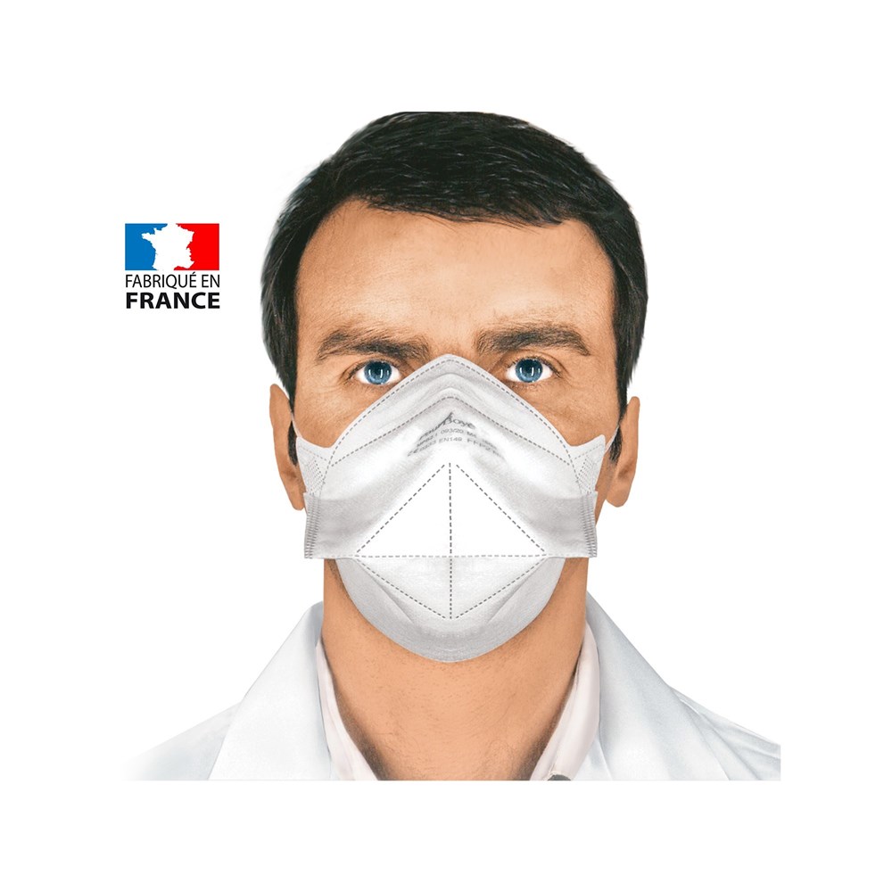 Masque de protection respiratoire FFP2 sur