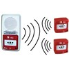 Pack alarme radio type 4 avec 2 déclencheurs manuels radio avec répéteur