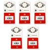 Pack de 5 alarmes incendie Type 4 avec Flash - NF S32-001 classe B