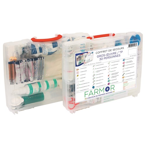 Coffret de secours "Gros Œuvre/ TP" 30 personnes