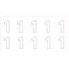 Planche de 10 chiffres pour poteaux incendie - Chiffre 1