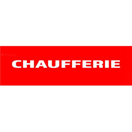 10 Panneaux "Chaufferie" 200mm x 60mm